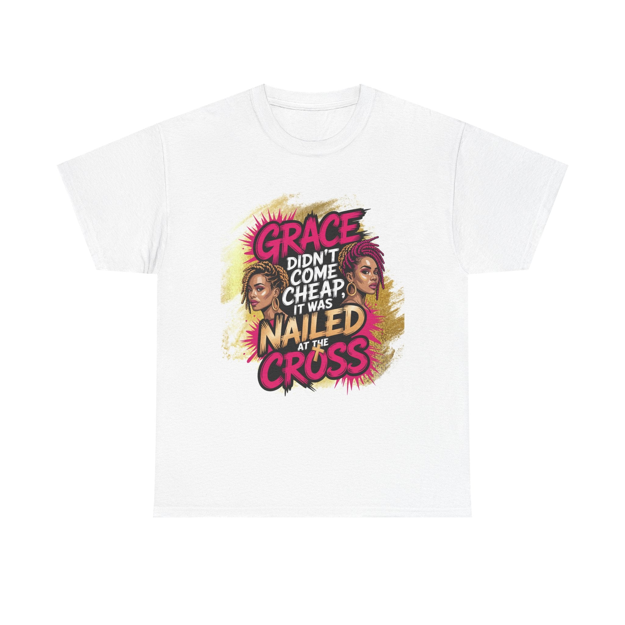 Grace-Filled Unisex Heavy Cotton Tee - Perfect for Faith, Inspirational Gift, Church Wear, Casual Style, Everyday Comfort