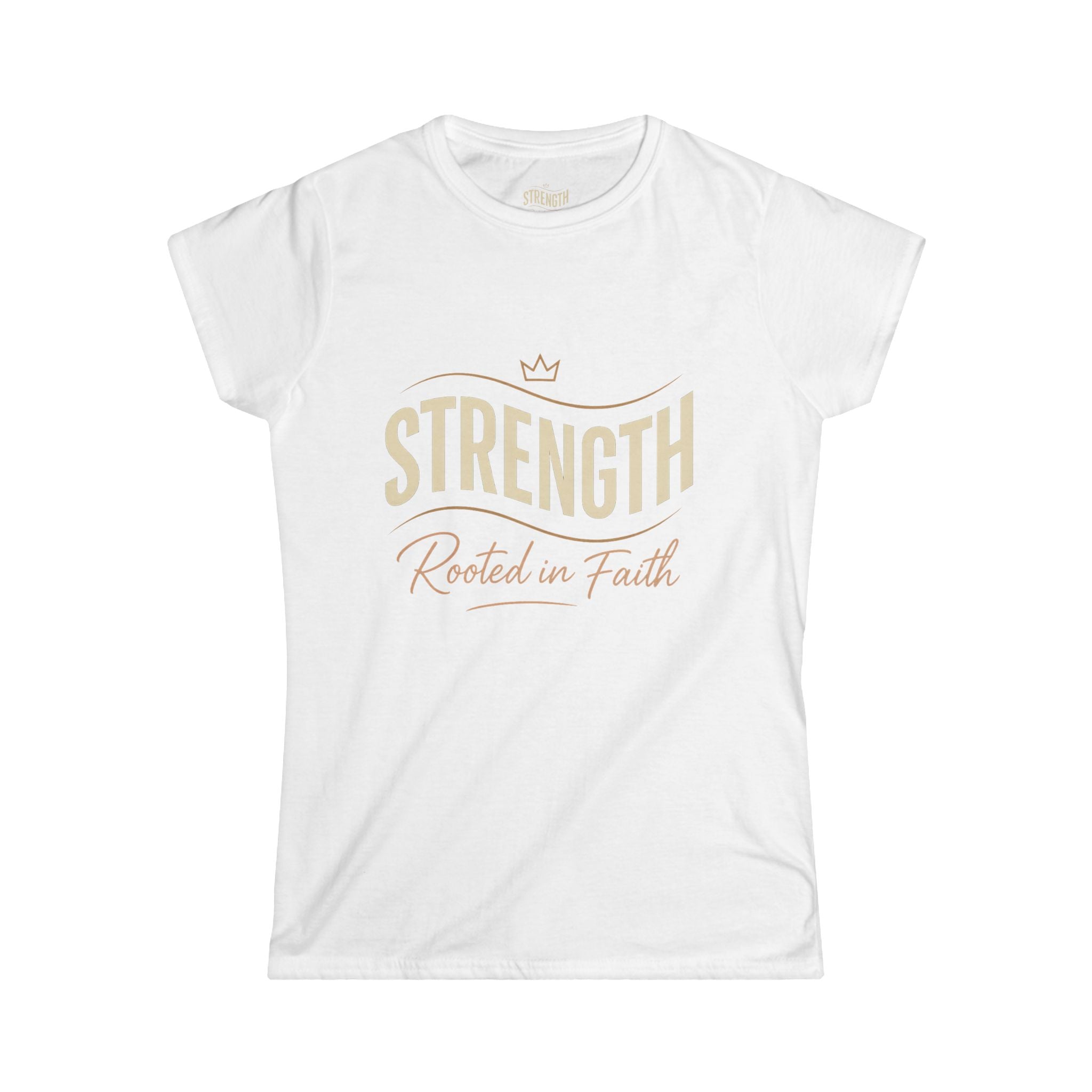 Women's Tee Strength Resilience Rooted in Faith