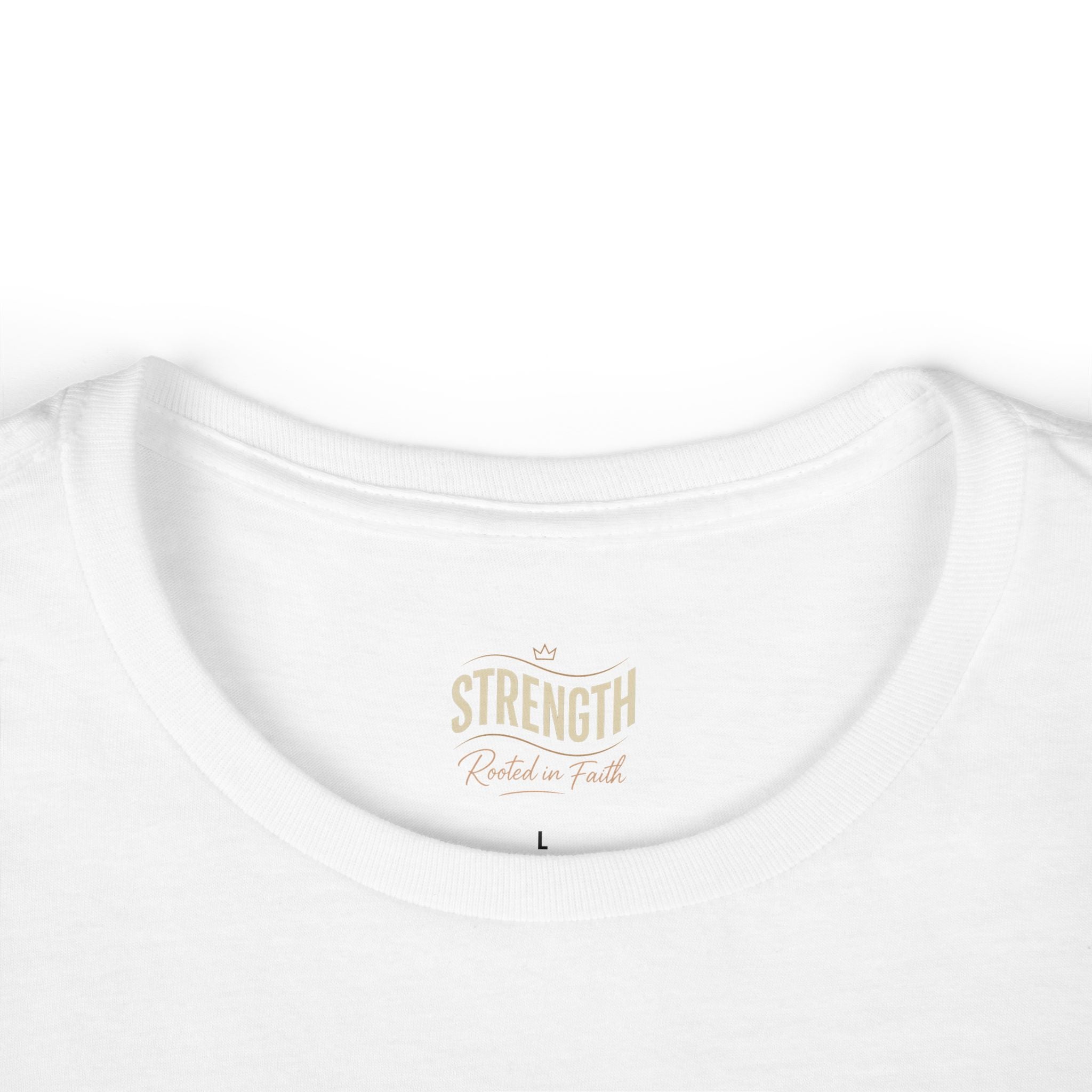 Women's Tee Strength Resilience Rooted in Faith